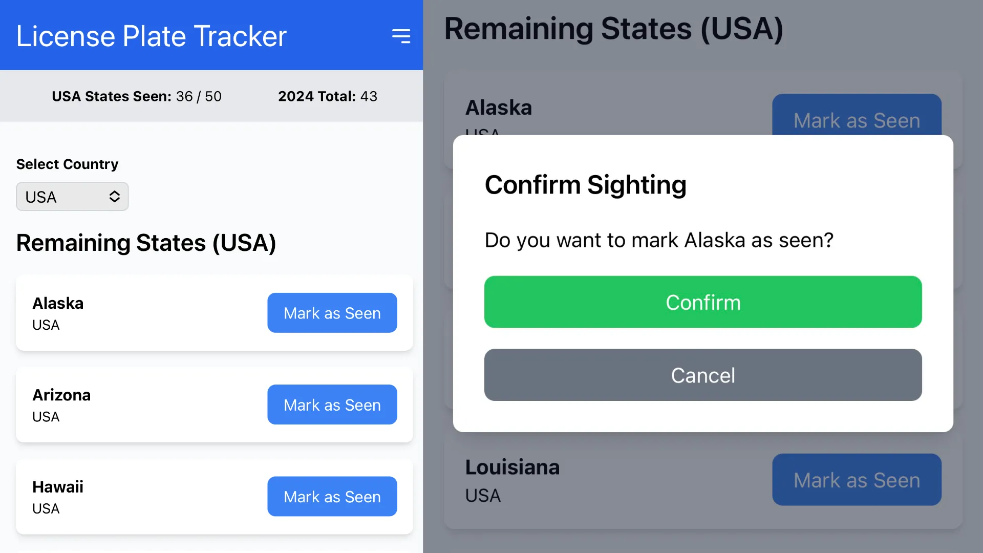 License Plate Tracking WebApp